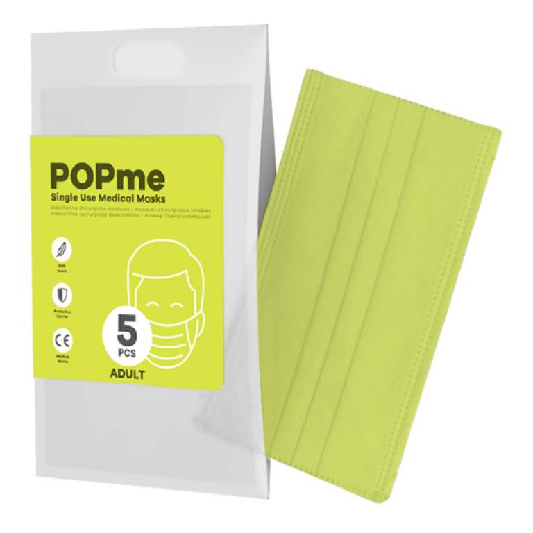 POPME MASK CHIR LIME 5PZ